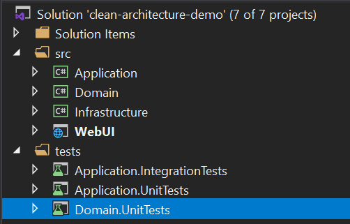 Clean Architecture Solution Template